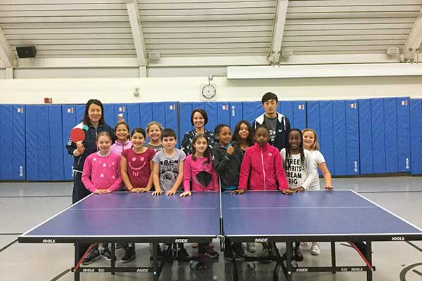 Lower School Ping Pong Lessons!