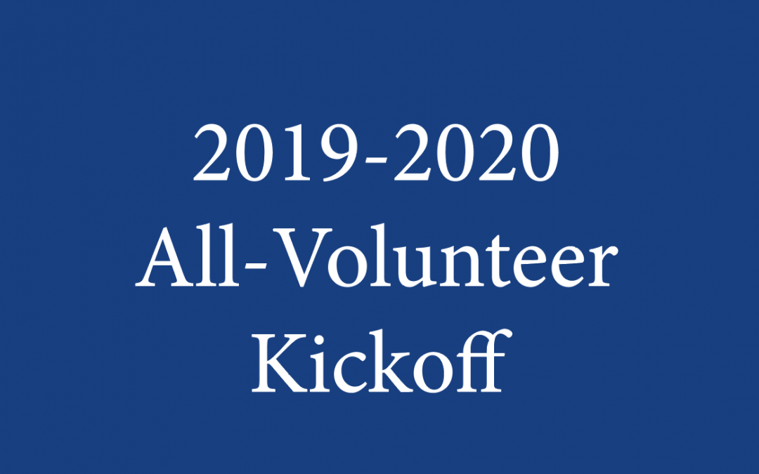 Join Us: All-Volunteer Kickoff