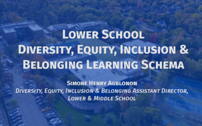 Lower School Diversity, Equity, Inclusion & Belonging Learning Schema